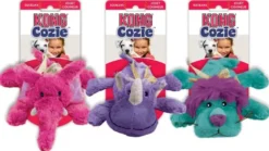 KONG Bamse Cozie Brights - blødt bamselegetøj til hunde