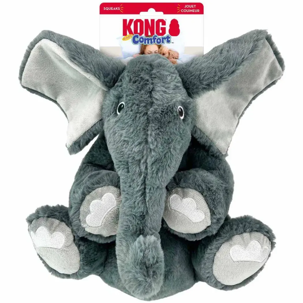 Kong Comfort Kiddos Jumbo Elephant XL - kæmpe elefant bamse til store hunde