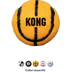 KONG Sport Balls S 3 stk 5 cm - slidstærke små hundebolde