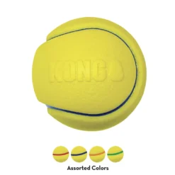 Kong Squeez Tennis 2 stk Ø 7 cm - robuste bolde med piv