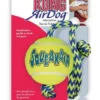 KONG Tennisbold Med Reb - hundelegetøj med piv