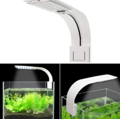 LED lampe 10 Watt X5 hvid - Superslim lys til nanoakvarier