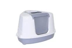 Moderna kattetoilet til hjørne 56x45x39 cm grå