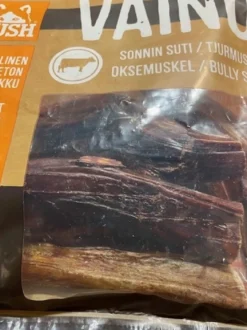 MUSH VAINU Hundesnack Tyremuskel 250 g - naturlige tyggeben til hunde