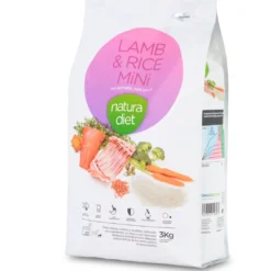 Natura Diet Lam og Ris Mini Hundefoder 3 kg - Sundt foder til små hunde