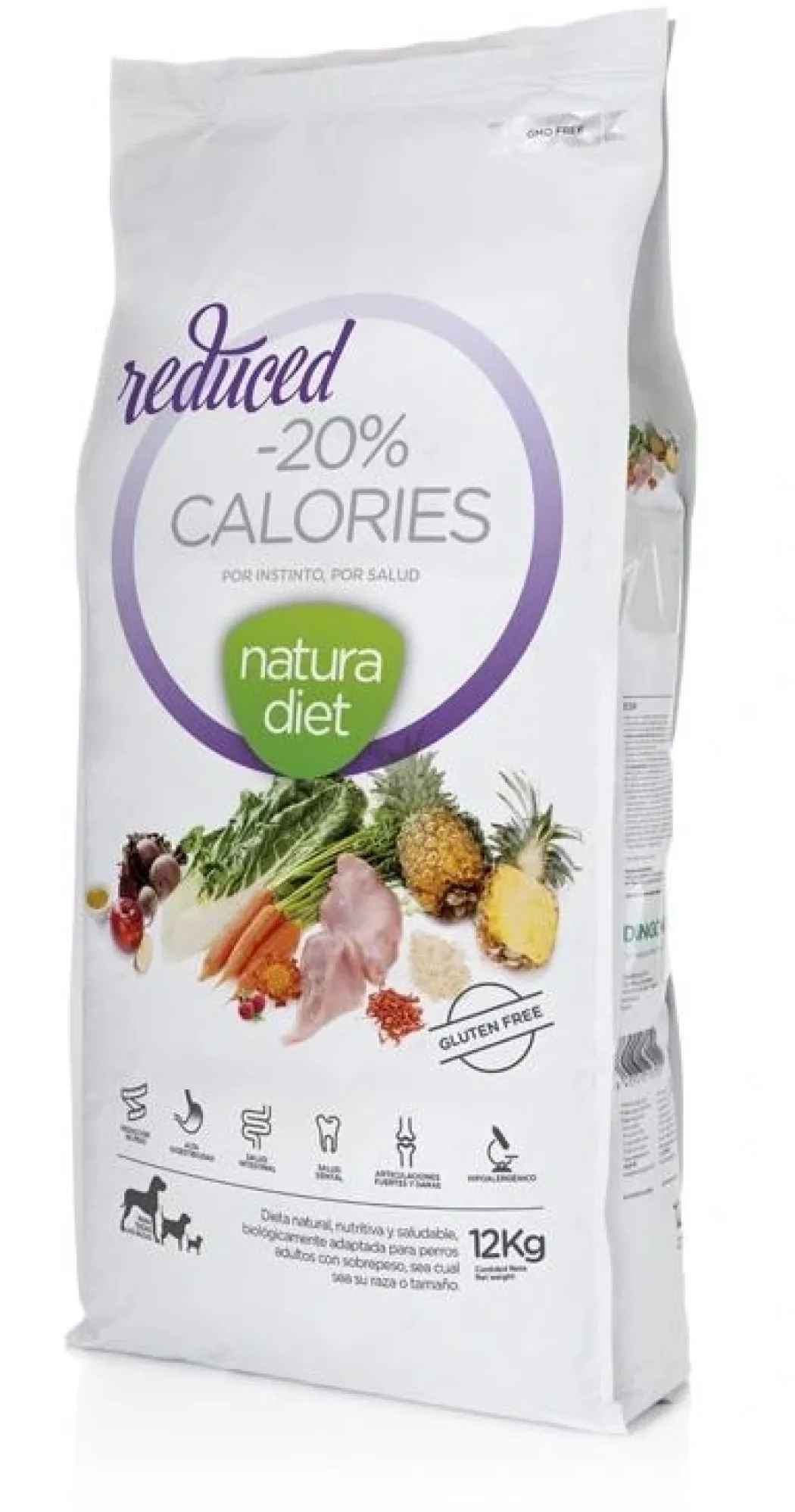 Natura Diet Reduced -20% kalorier hundefoder 12 kg - tørfoder til vægttab hos hunde