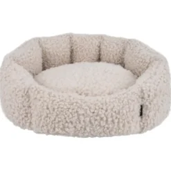 Nordic Paws Embla hundeseng Beige S - rund og hyggelig komfort