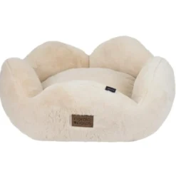 Nordic Paws Flora plys hundeseng Small 57 x 57 cm Beige