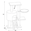 Nordic Paws Kradsetræ Milo Beige 96 cm