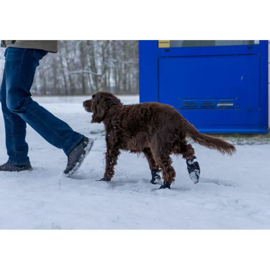 Ozami hundesokker S sort - 4 stk let beskyttelse til poter