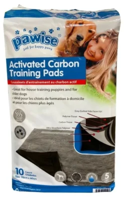 Pawise Hvalpeunderlag med Carbon 60 x 90 cm