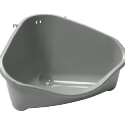 Pets Corner Tray M Grå - hjørnetoilet til gnavere og kaniner