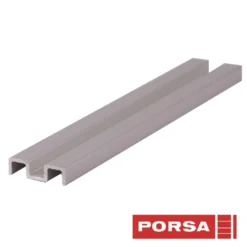 Porsa sølv aluminiums underskinne 110 cm.