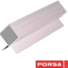 Porsa sølv aluprofil med dobbelt vinkelflig 55 cm.