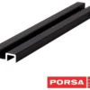 Porsa sort aluminiums underskinne 50 cm.