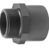 PVC Overgang Med Udvendigt Gevind 20 x 16 x 3/8 tomme