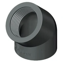 PVC vinkel 45 grader 1 tomme (gevind) 32 mm.