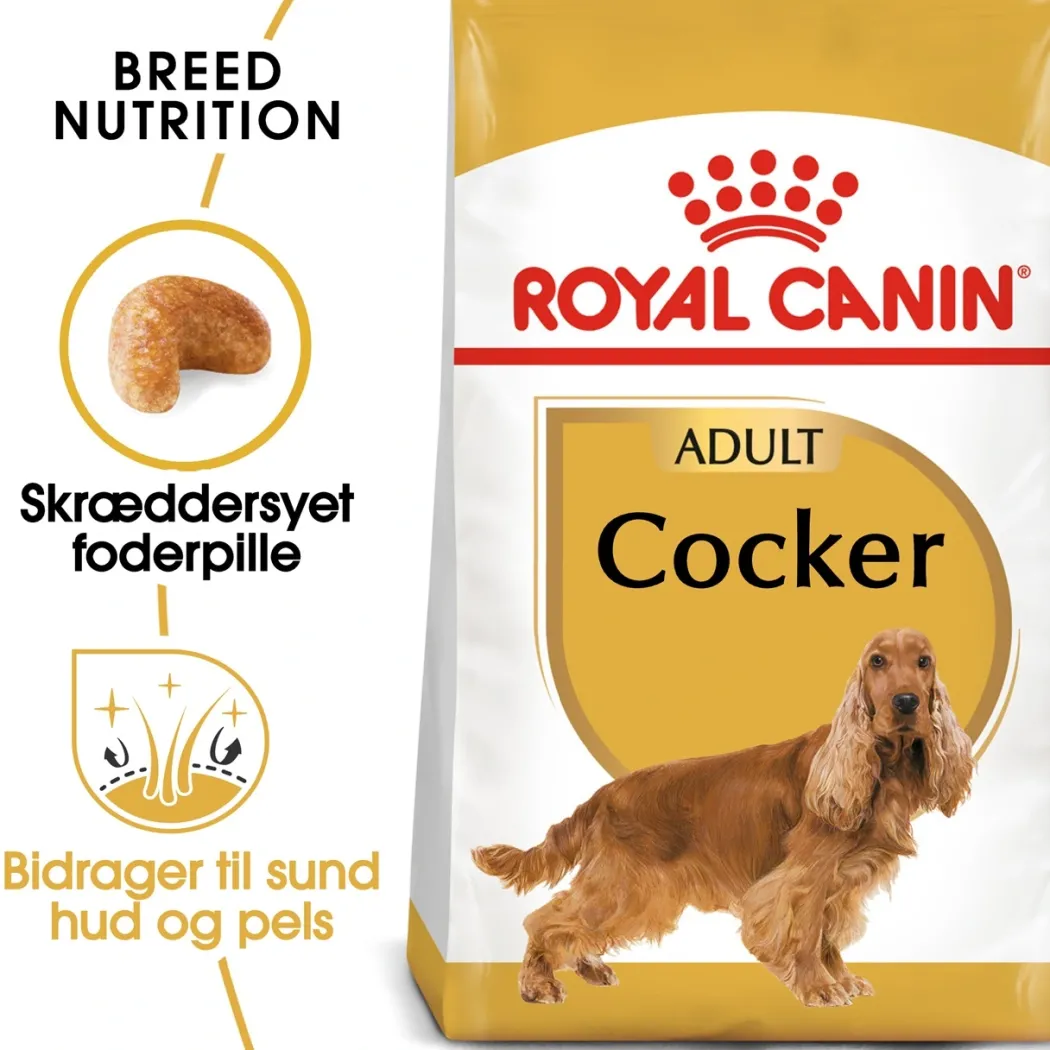 Royal Canin Cocker Spaniel Adult 3 kg - tørfoder til voksne hunde