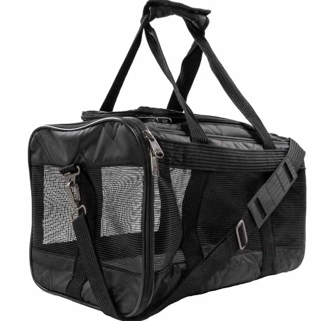 Sherpa Original Deluxe Sort hundetaske Medium 43x28x26,5 cm Max 7kg