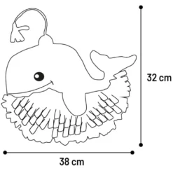 Snusemåtte Hvalp Morgano 38 cm - sjov aktivering og langsom spisning til hvalpe