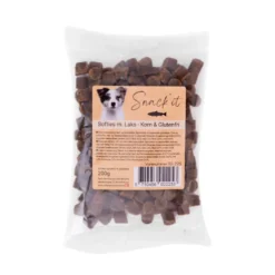 Softies med laks hundesnacks 200 g - Blød belønning med fiskesmag