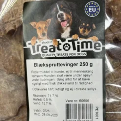 Treattime Blækspruttevinger 250 g - Naturlige hundesnacks
