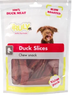 Truly Duck Slices 360 g - andeskiver til hunde