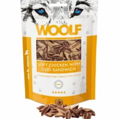 Woolf Hundesnack Bløde Kylling med Torsk Sandwich