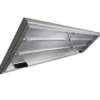 200x75 cm 900 L Sølv Alu lampe med 3 række LED