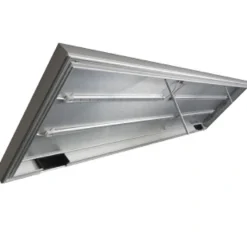 80x40 cm 128 L Sort Alu lampe med 2 række LED